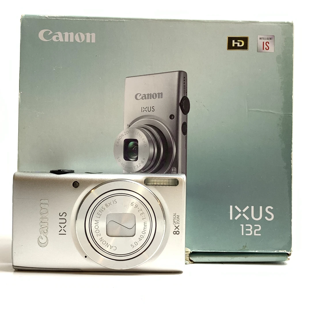 95新 Canon/佳能 ixus132精品银色原盒1600w像素8倍变焦冷白皮