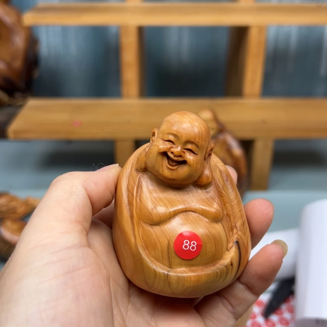 c***头木崖柏木摆件手把件，