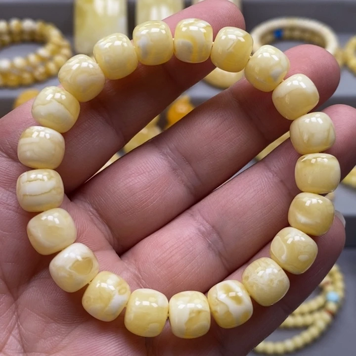 琥珀未镶嵌手链手串