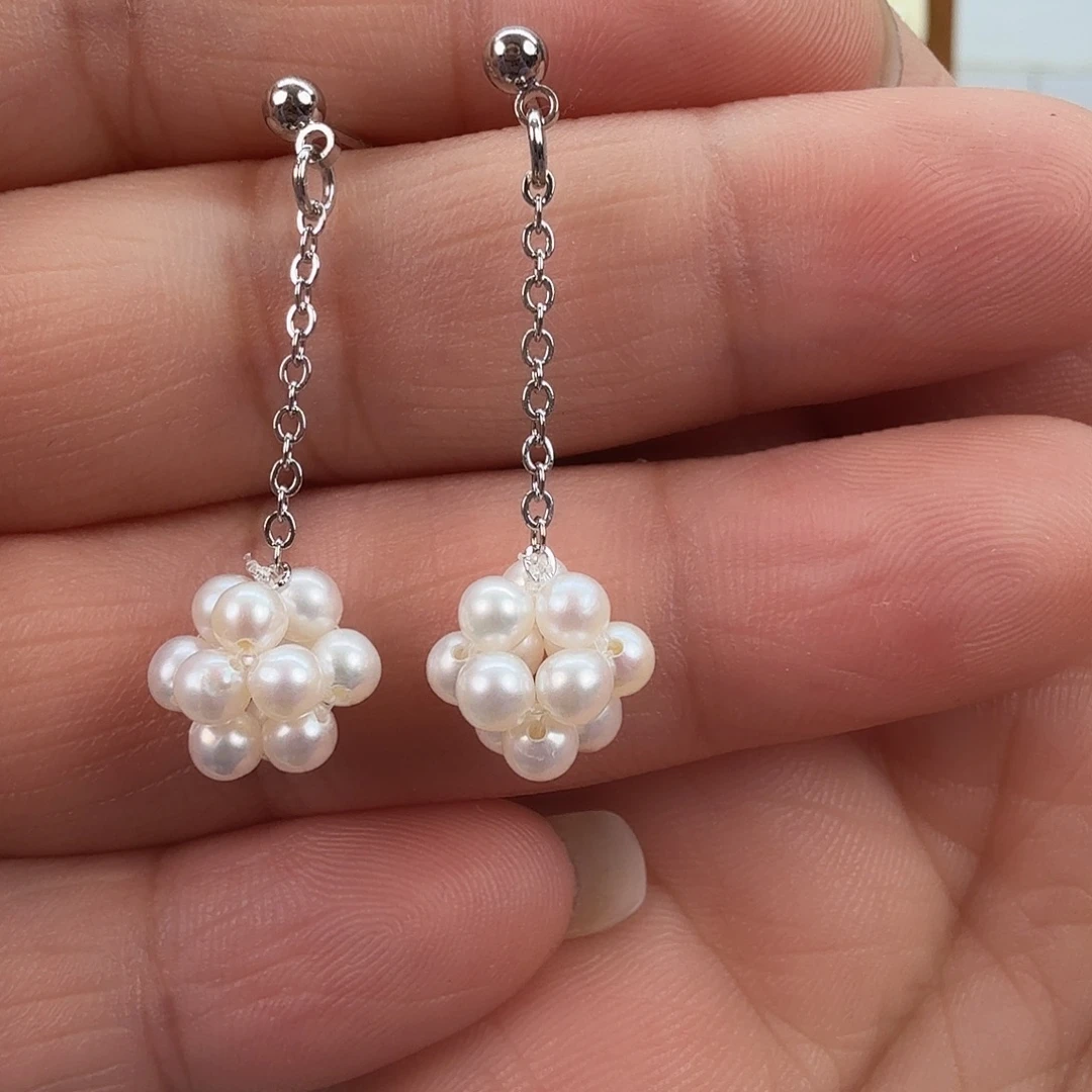 未镶嵌淡水珍珠耳饰