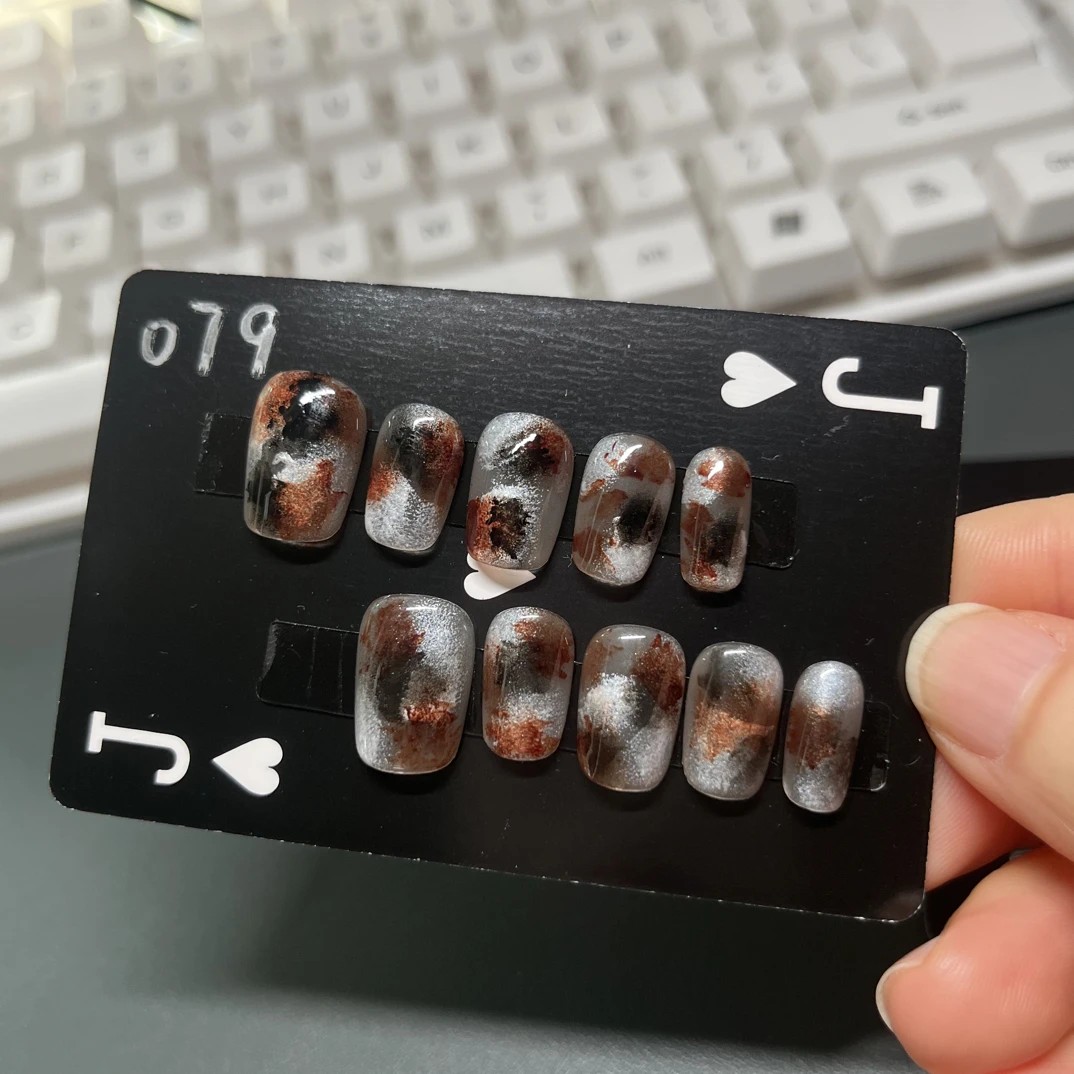 3号秒专拍手工穿戴甲可拆卸穿戴式纯手工指甲片