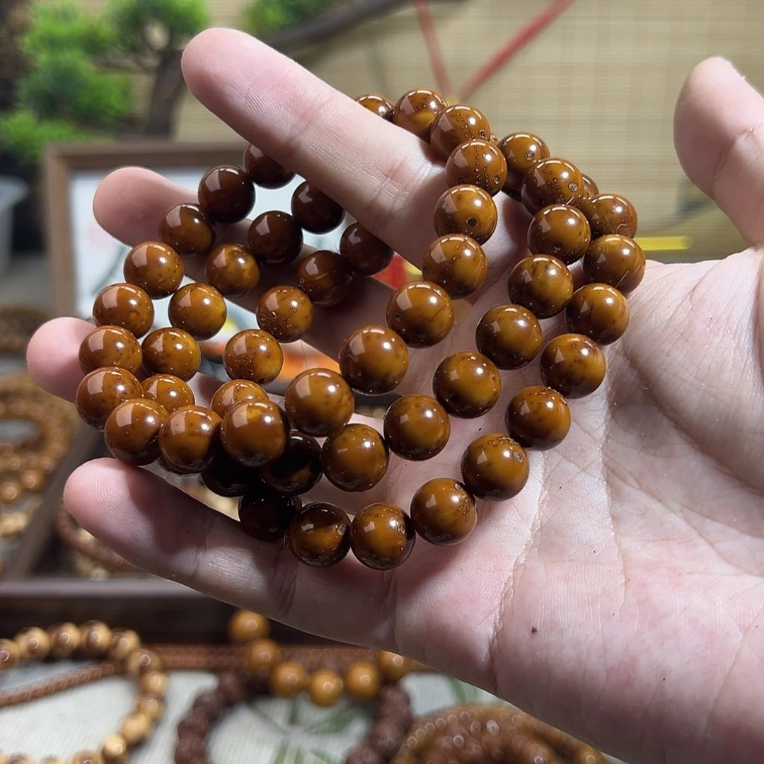 紫金鼠手串7号光珠随机一条