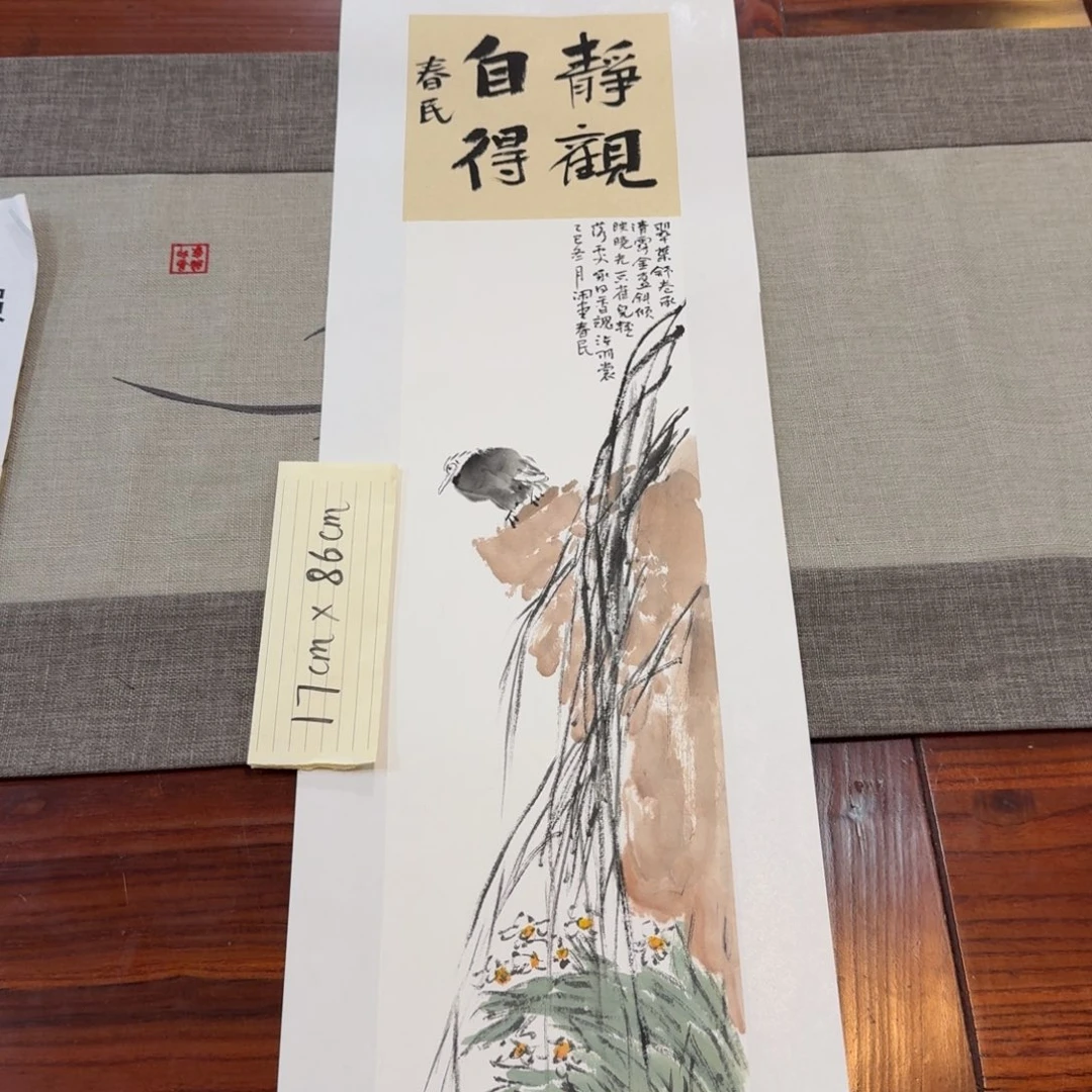 书法静观自得蒋春民