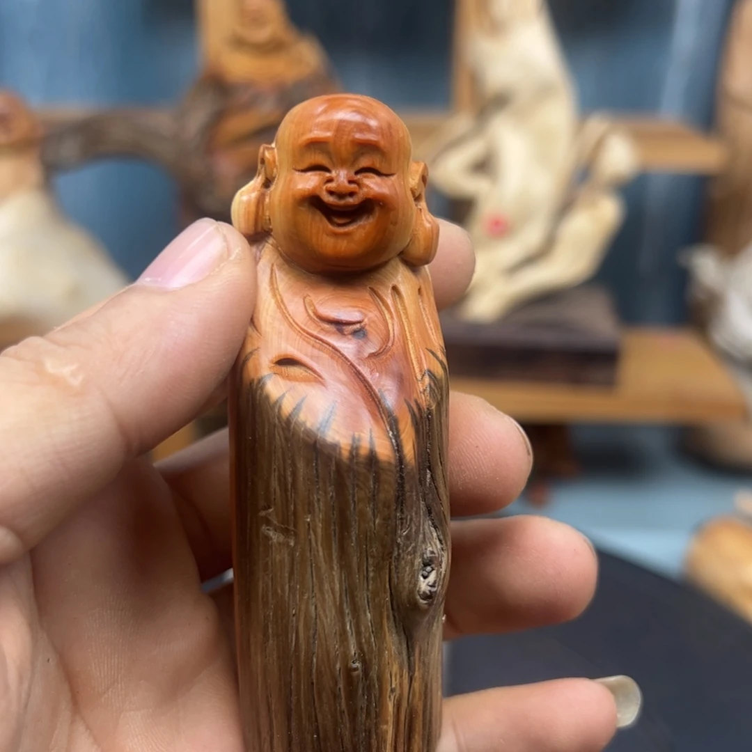 木开**哥崖柏木摆件手把件