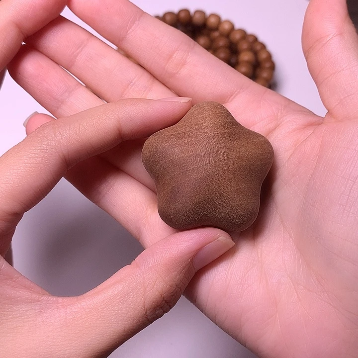 檀香木无事牌檀香星星