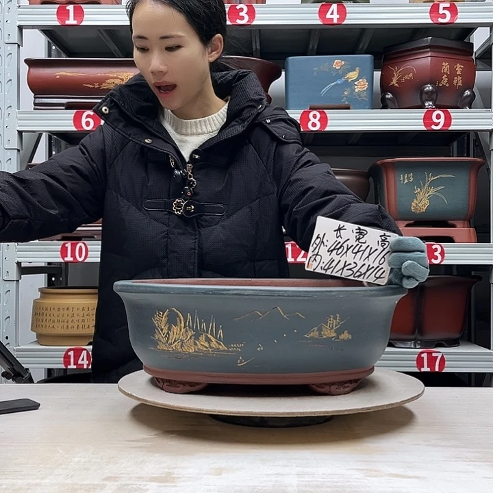 紫砂花盆紫砂花盆