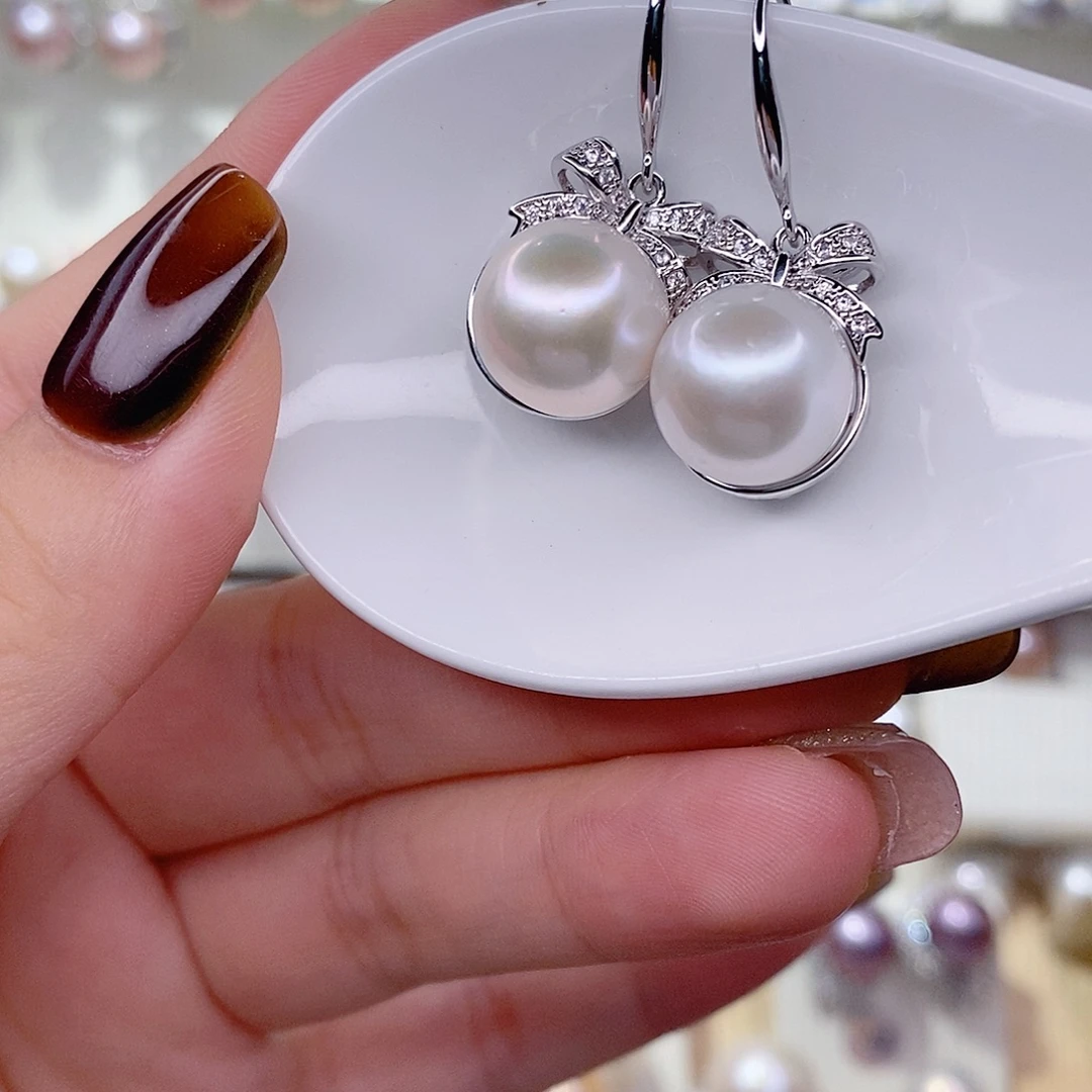 未镶嵌耳饰淡水珍珠12➕