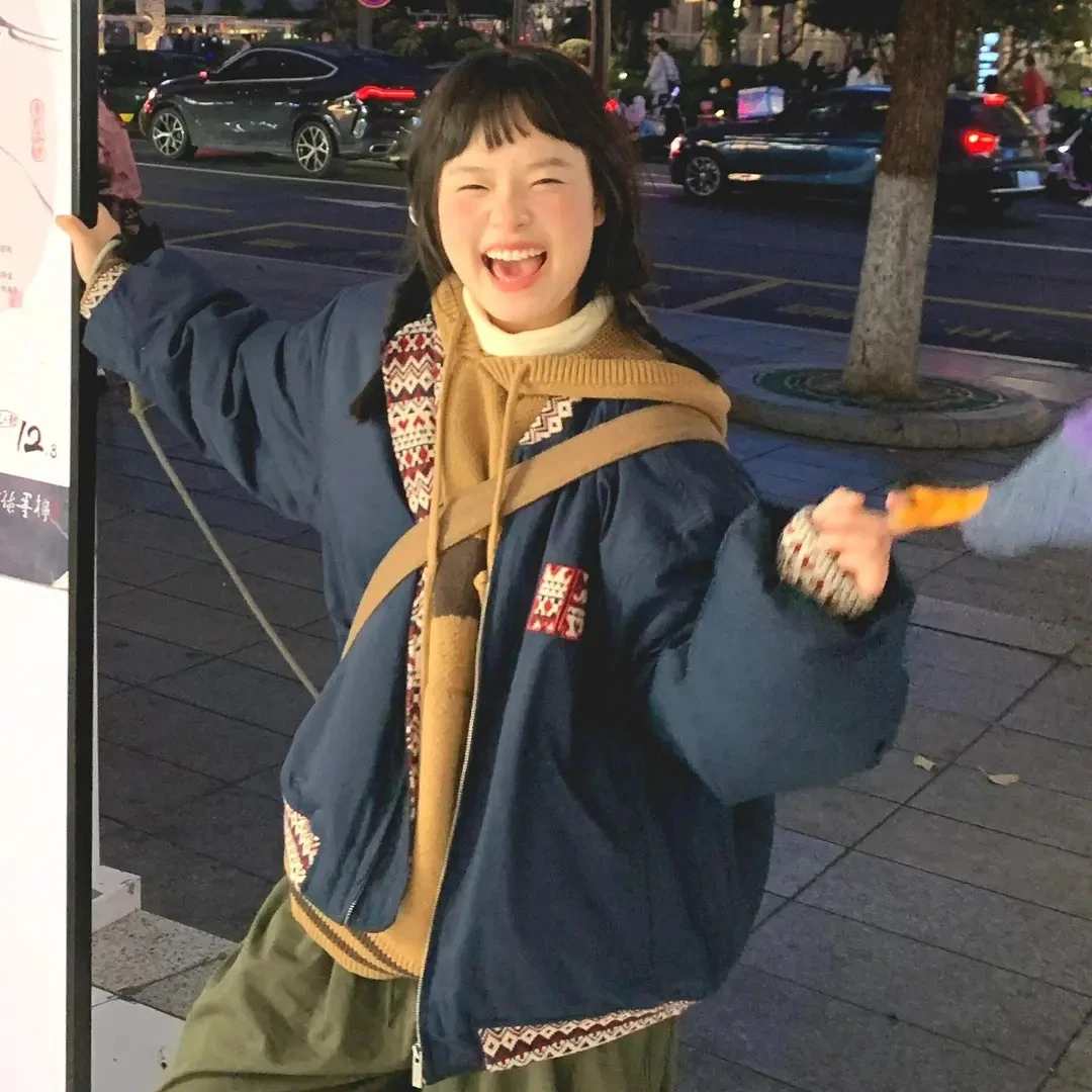 美式复古棒球服棉服女2025年新款冬季棉袄外套宽松小个子夹棉棉衣