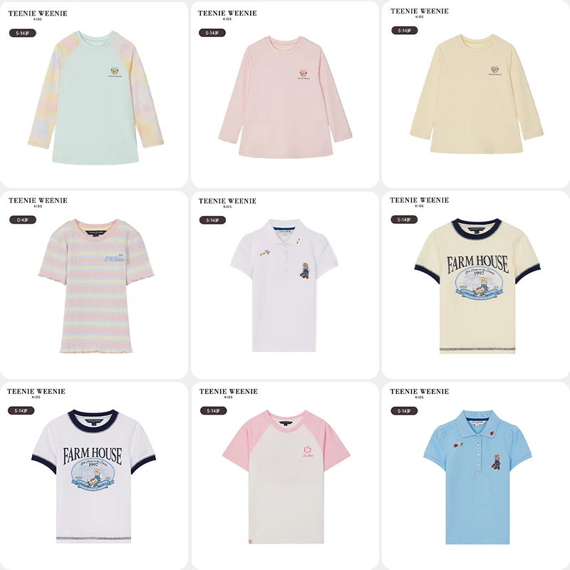 【夏款反季】TeenieWeenieKids女童短袖T恤合集