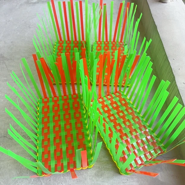 半成品底手工编织篮子半成品纯手工家用藤编圆形菜蓝子