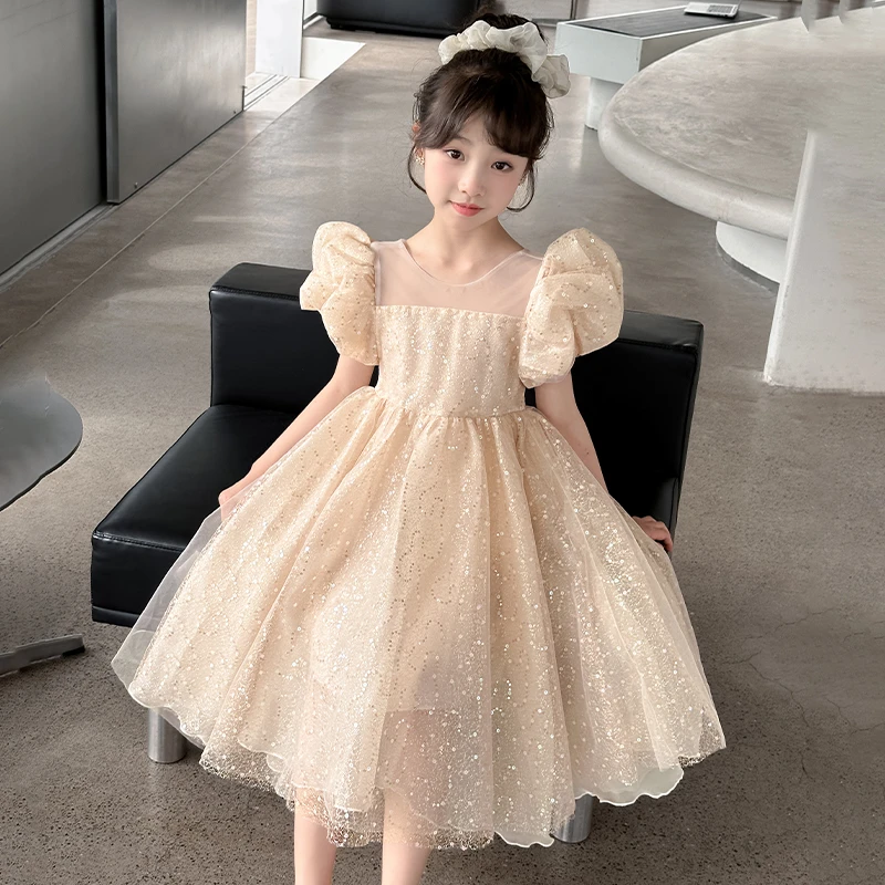 女童连衣裙夏装2025新款六一儿童节夏季生日公主裙小女孩洋气裙子