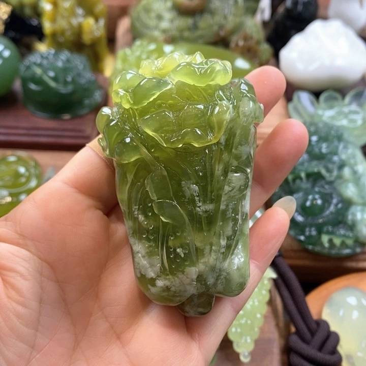 蛇纹石玉未镶嵌手把
