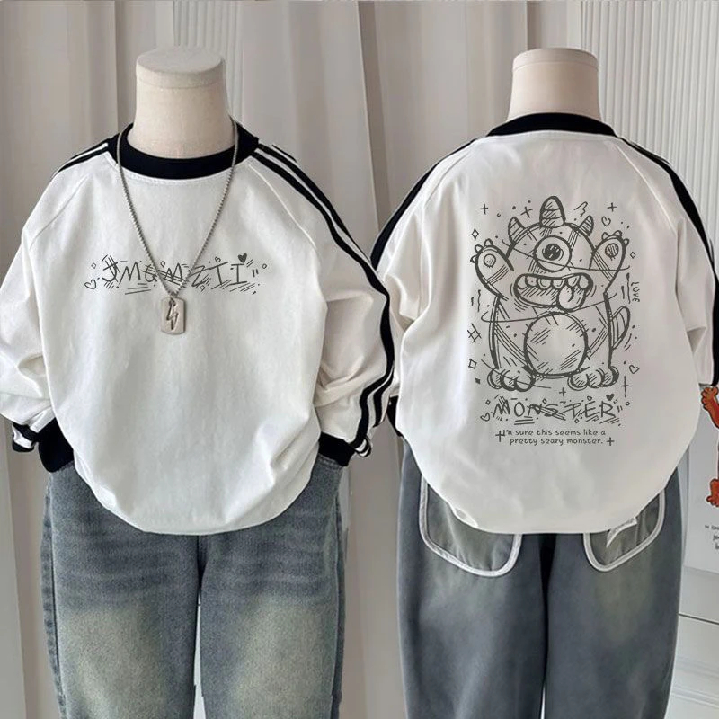 童装宝宝长袖t恤纯棉儿童秋装打底衫春秋洋气新款帅气内搭上衣潮