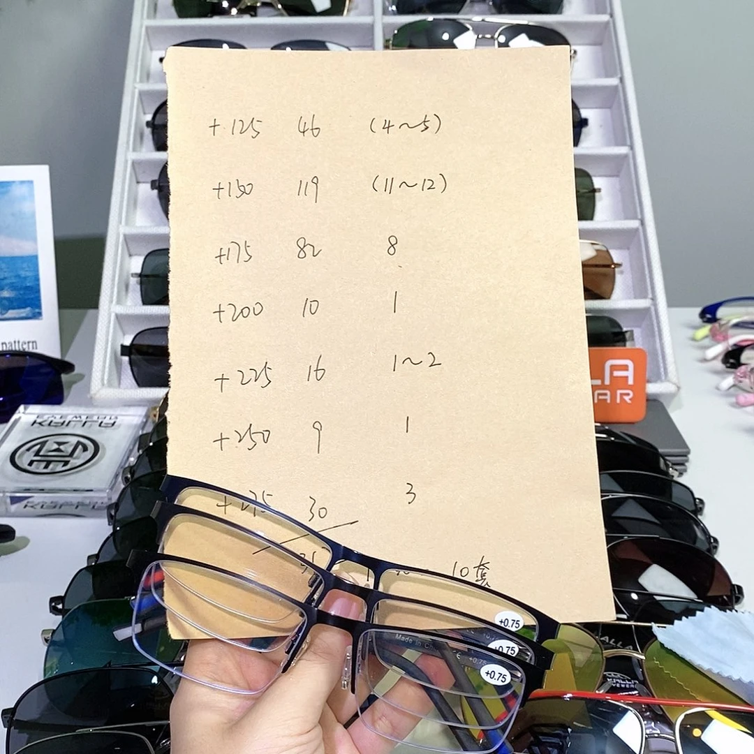 半框JQ802商务半框男老花特价159/30幅