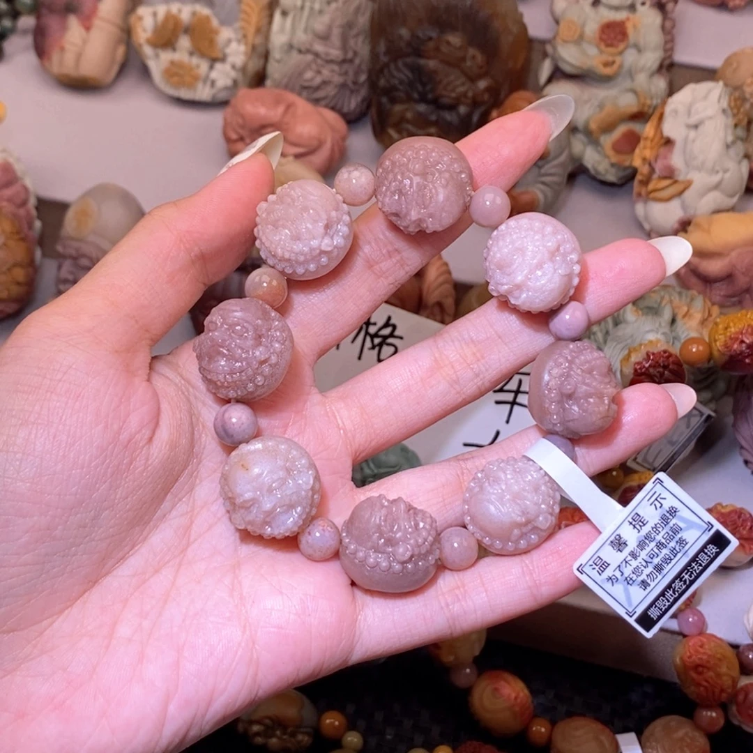 未镶嵌手链石英质玉（阿拉善玉）
