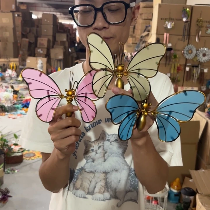 瓷片样品样品样品样品立体蝴蝶