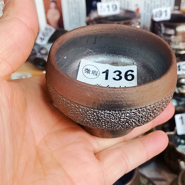 紫砂茶杯柴烧纯手工136