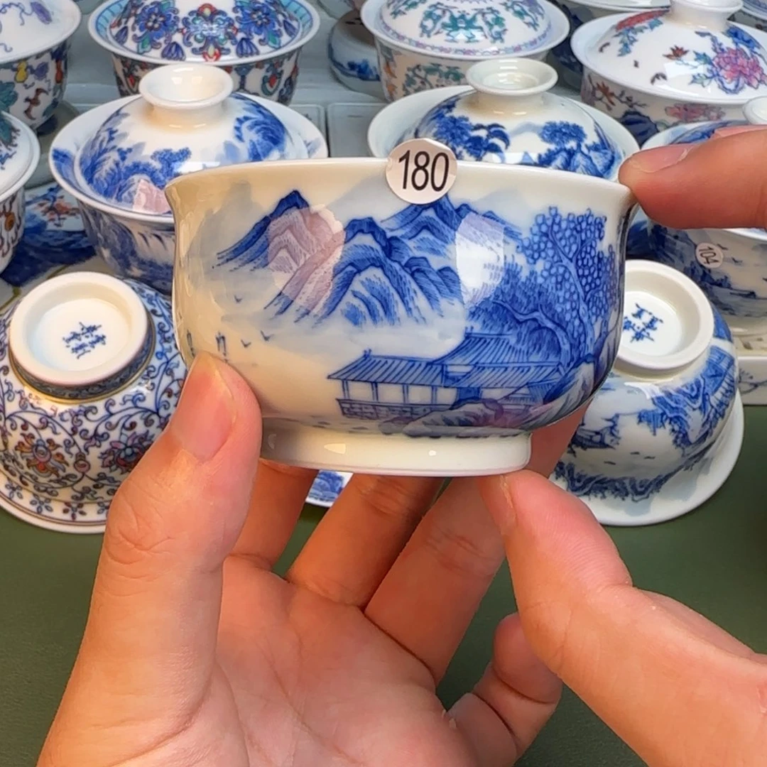 彦祖纯手工手绘茶具180