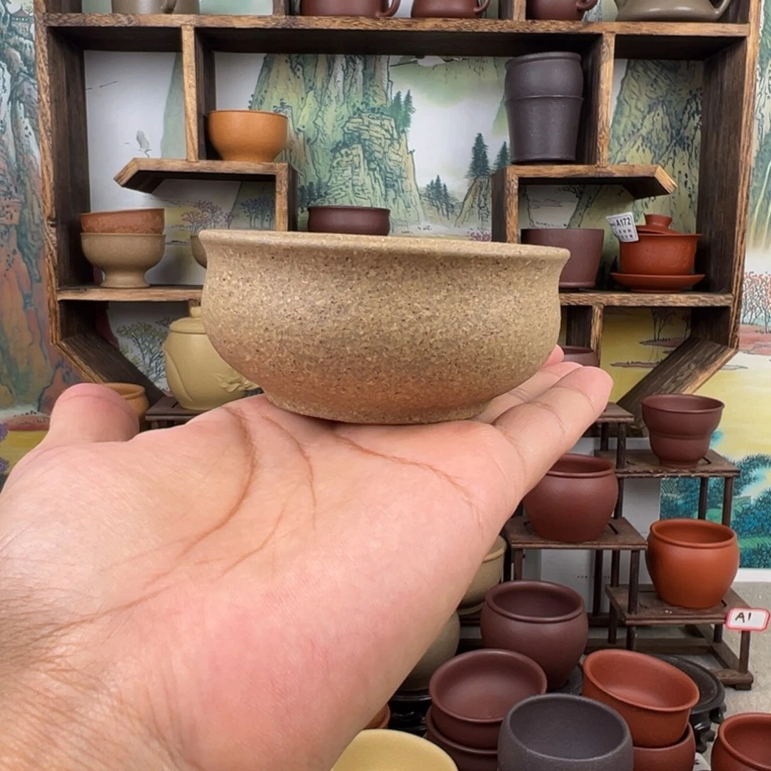 茶杯紫砂拙器甄选，纯原本矿。