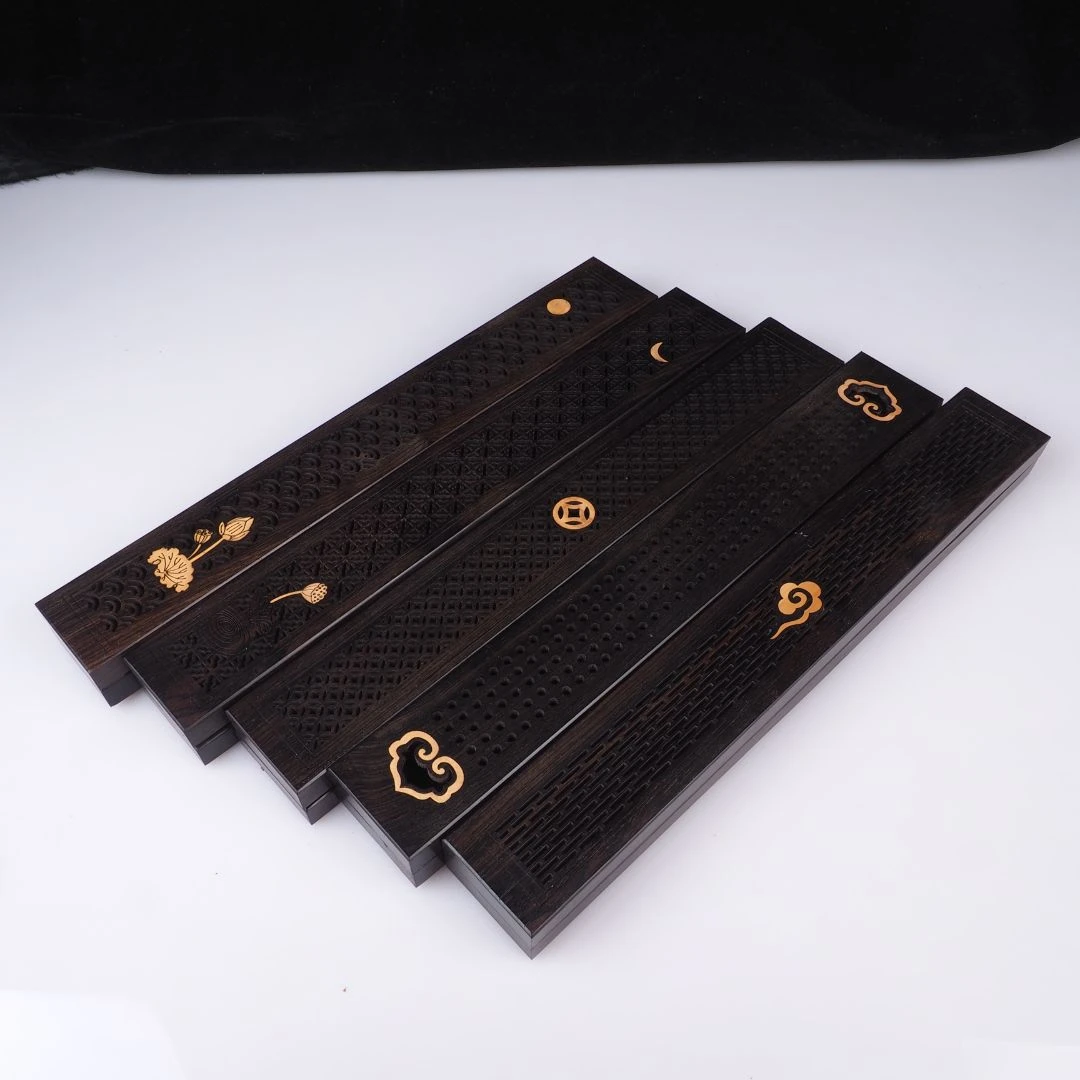 雨夜夫妻档相当香！紫光檀精工线香盒磁吸防火棉还赠香