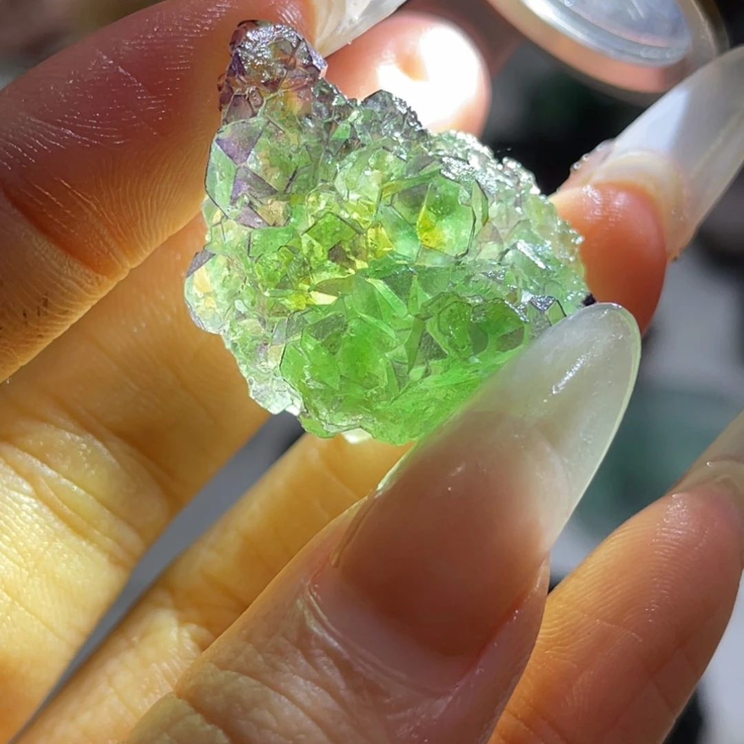 石材纳米比亚透体萤石