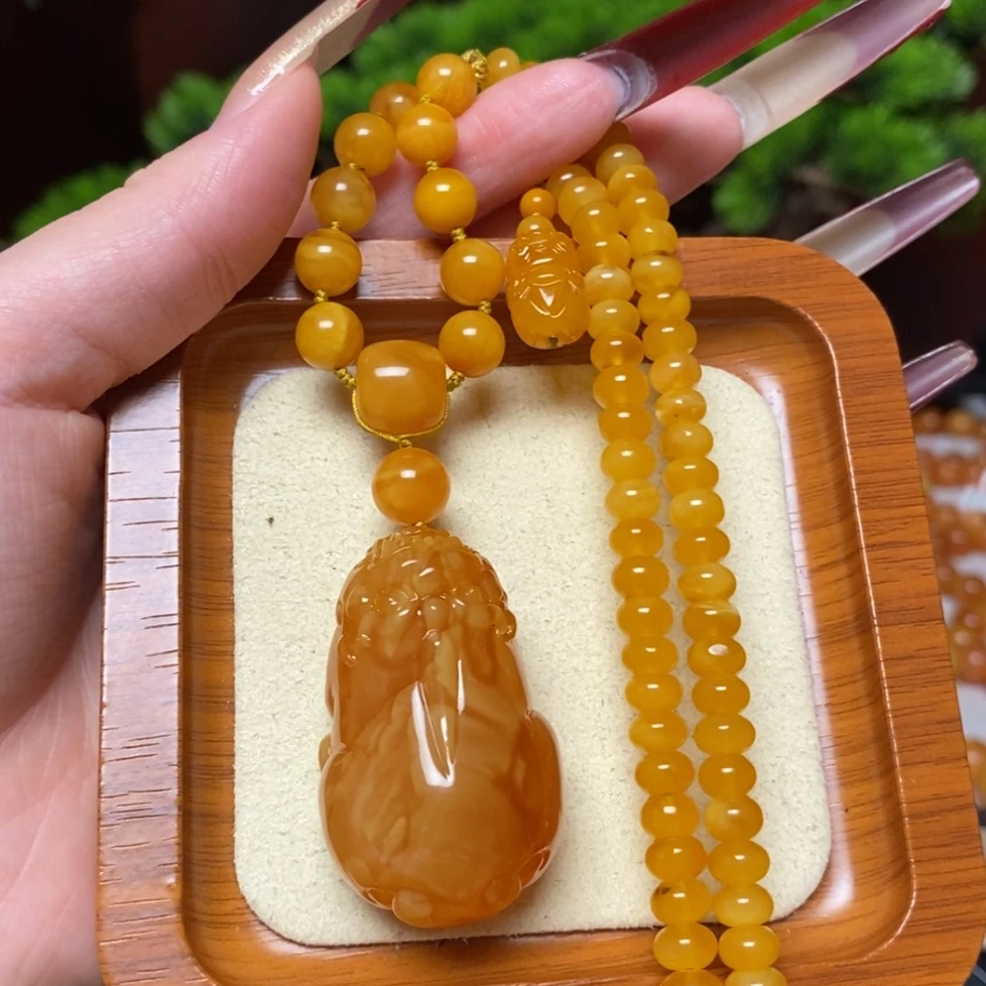 【闪购商品】蜜蜡颈饰未镶嵌项链