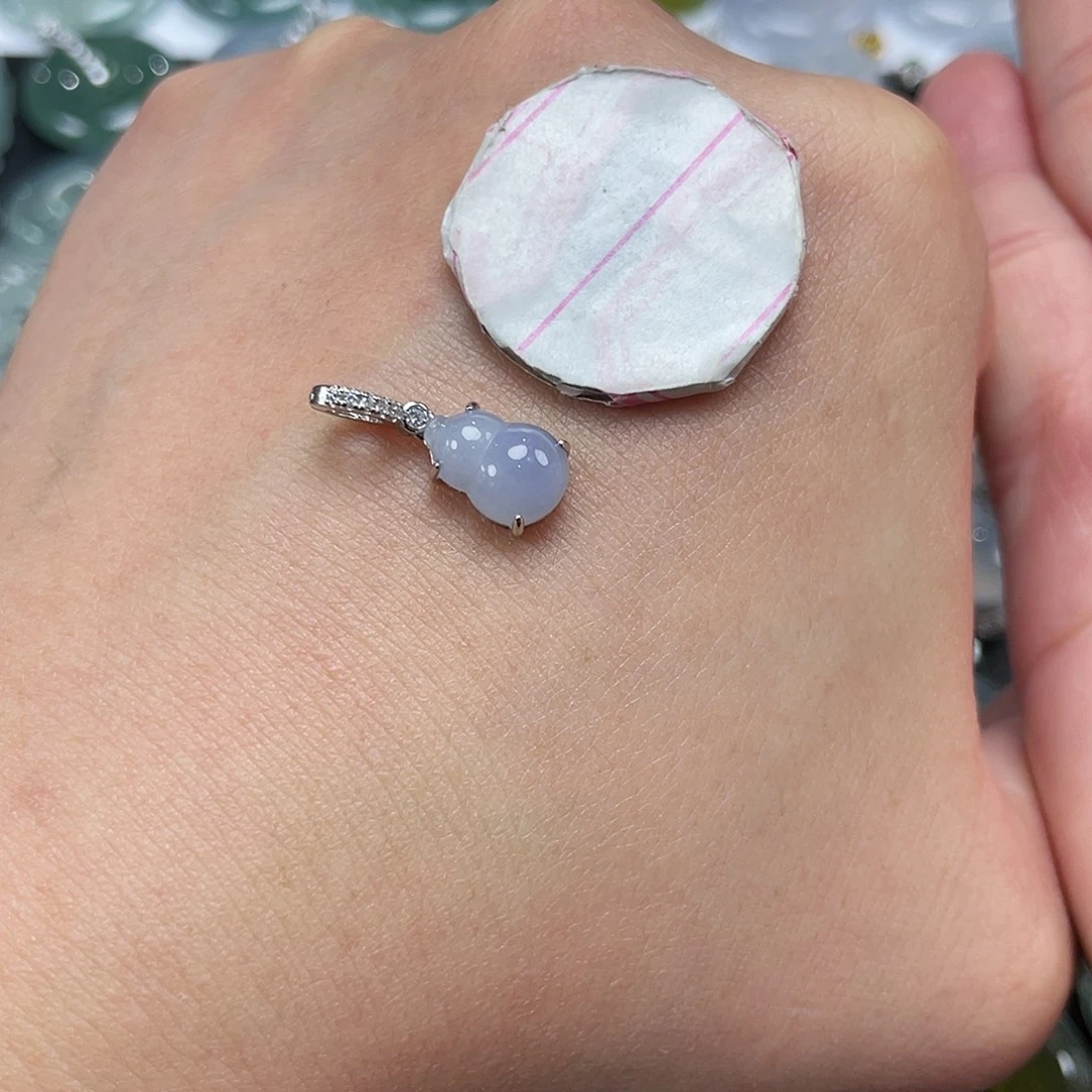 翡翠银S925镶嵌颈饰