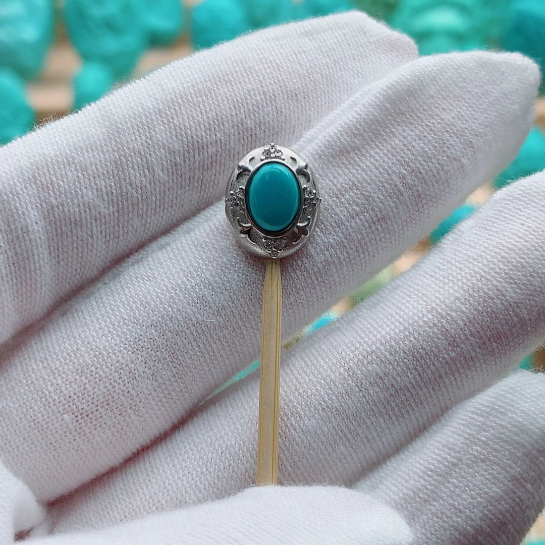 绿松石银S925镶嵌配饰