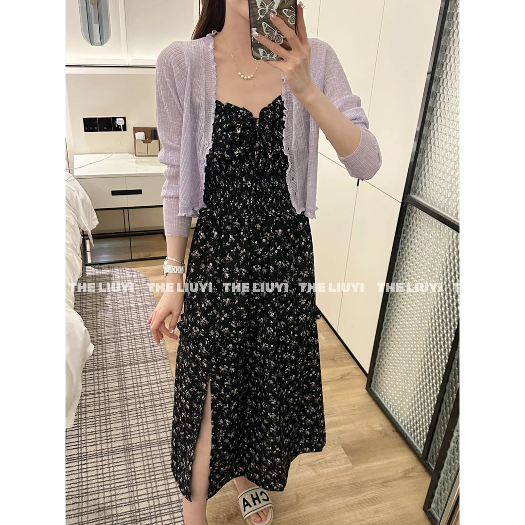 【LIUYI】夏季冰丝针织开衫外套53282