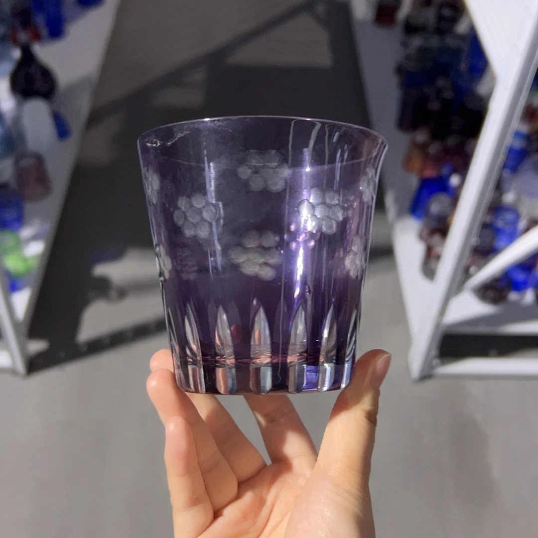水晶玻璃高脚款微瑕一个