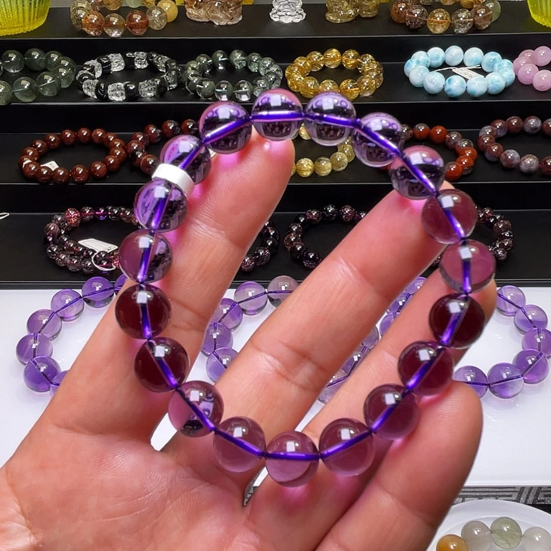 手链未镶嵌水晶紫水晶手链