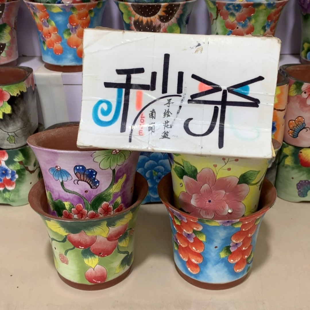 正品花盆，手绘花盆