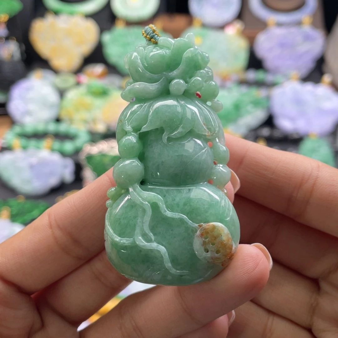 翡翠未镶嵌颈饰代编织
