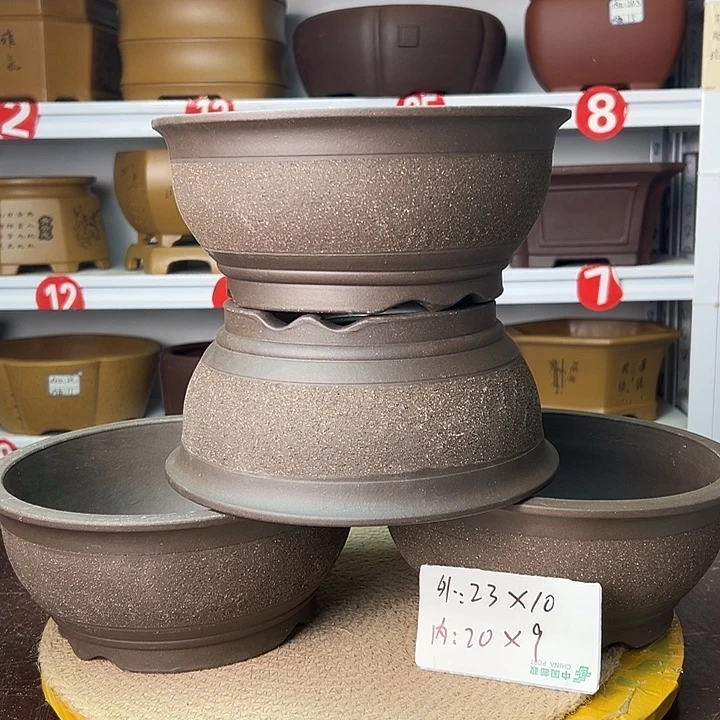 紫砂花盆你在一起