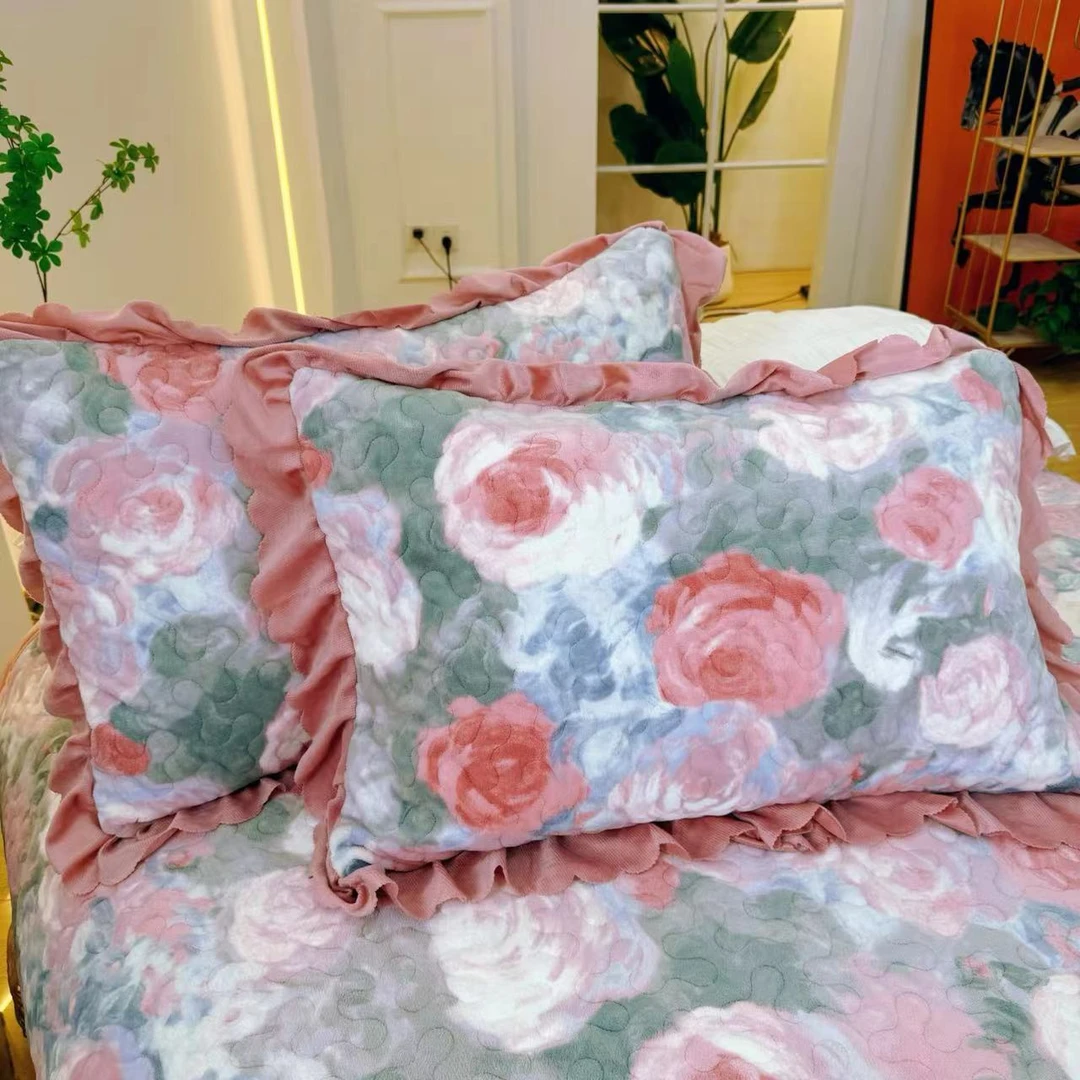 秋冬款【梦境花园枕套】婴儿宝宝绒枕头套F