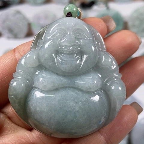 翡翠颈饰未镶嵌大佛福利