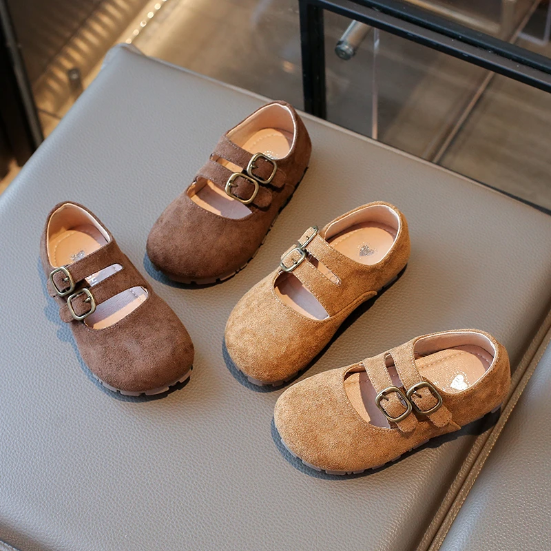 【小小鹿】宝宝童鞋女童勃肯鞋新款小皮鞋儿童公主鞋中小童春秋单鞋