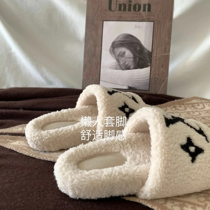 毛毛拖鞋女外穿2024年新款秋冬季韩版ins潮鞋室内家居毛绒棉拖鞋