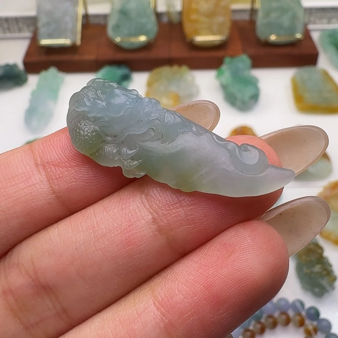定制翡翠未镶嵌毛货
