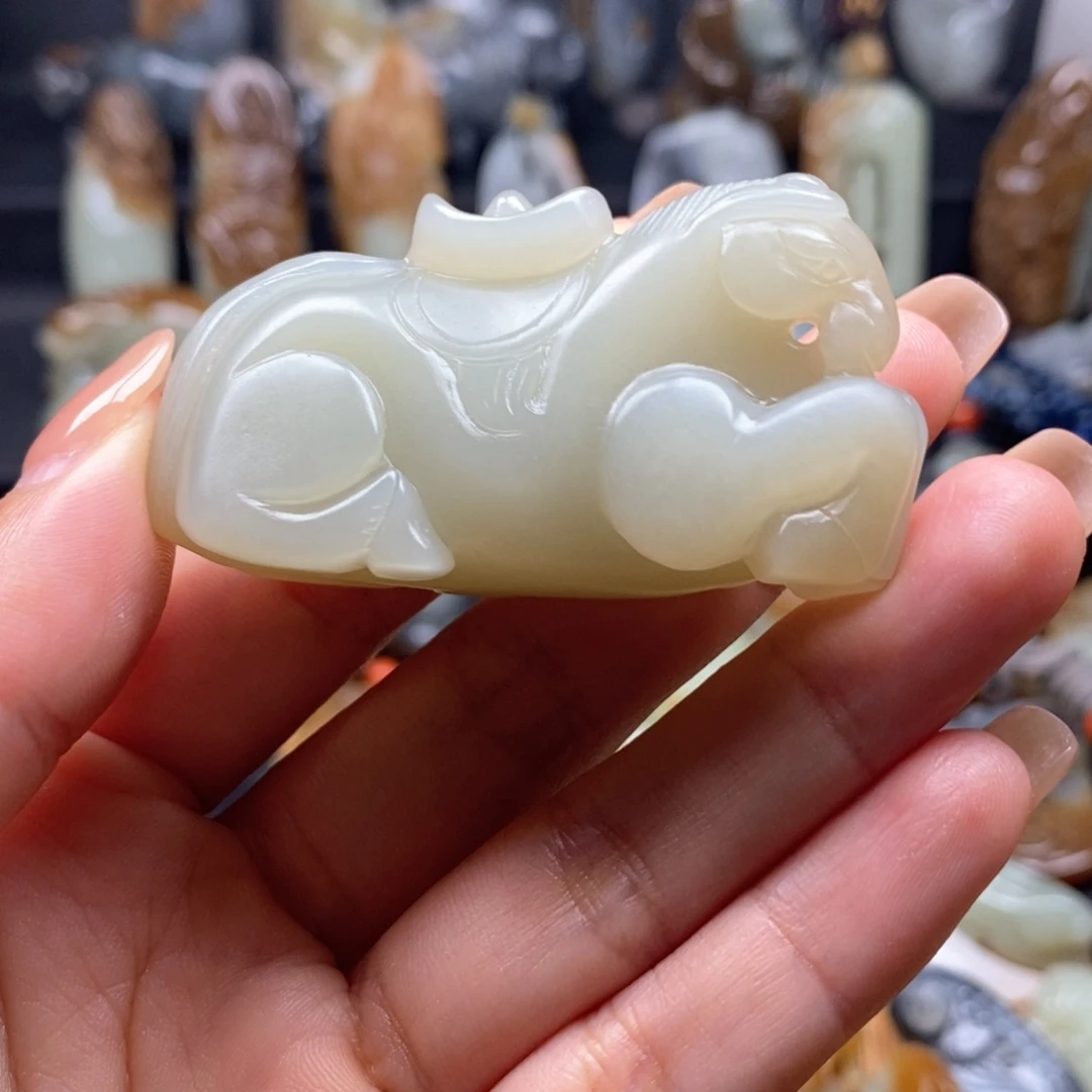 和田玉未镶嵌挂件