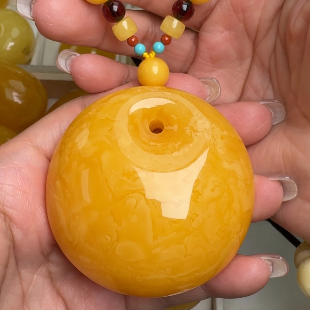 蜜蜡未镶嵌毛衣链无优化无烤色无补胶无覆膜无辐照无煮蜜