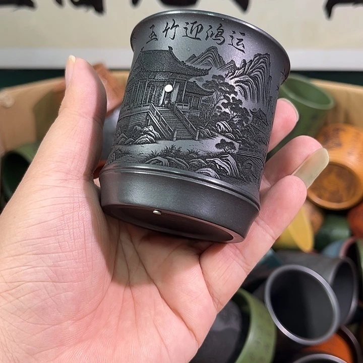 茶杯紫砂全手工紫砂主人杯