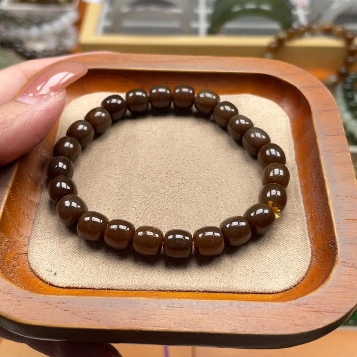 和田玉手串7*8mm未镶嵌