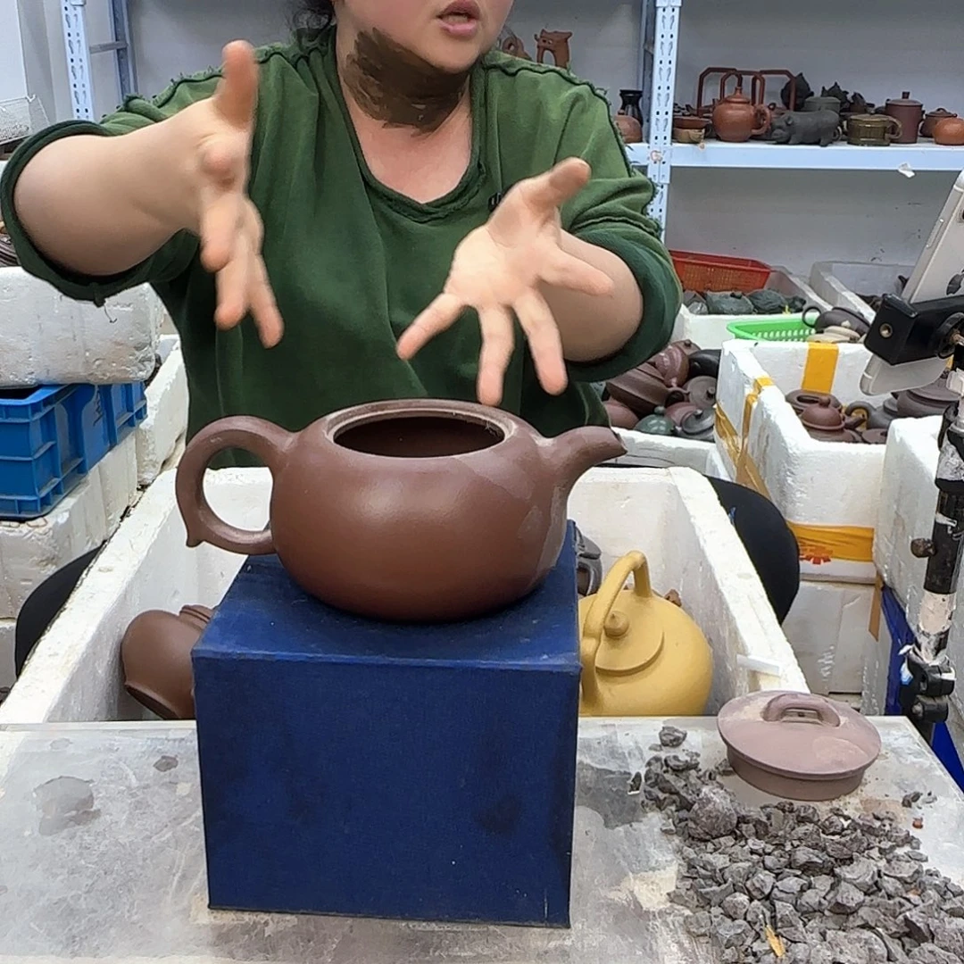 茶壶紫砂宜兴紫砂壶瑕疵