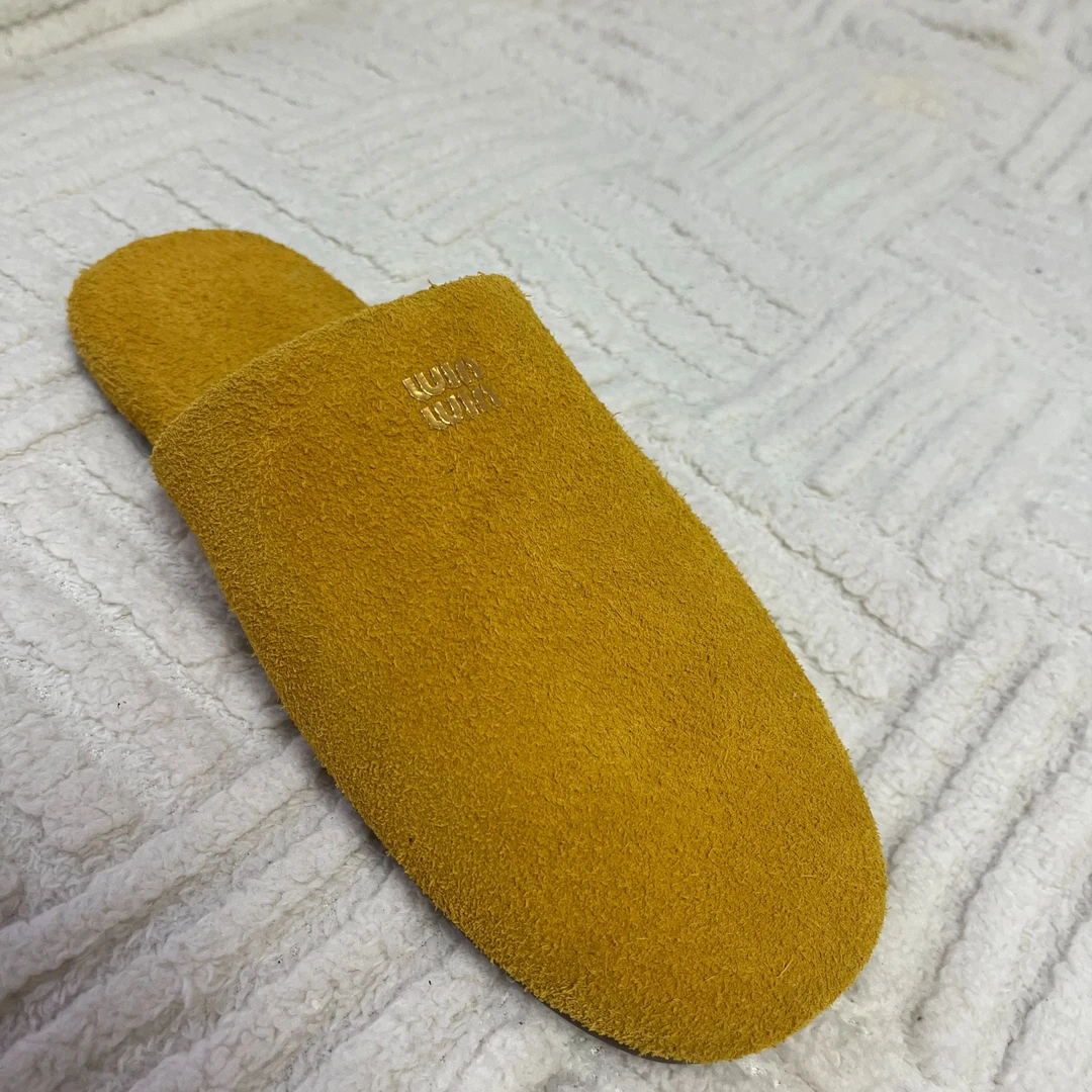 真皮懒人包头半包托鞋女鞋外穿复古一脚蹬穆勒毛平底四季款