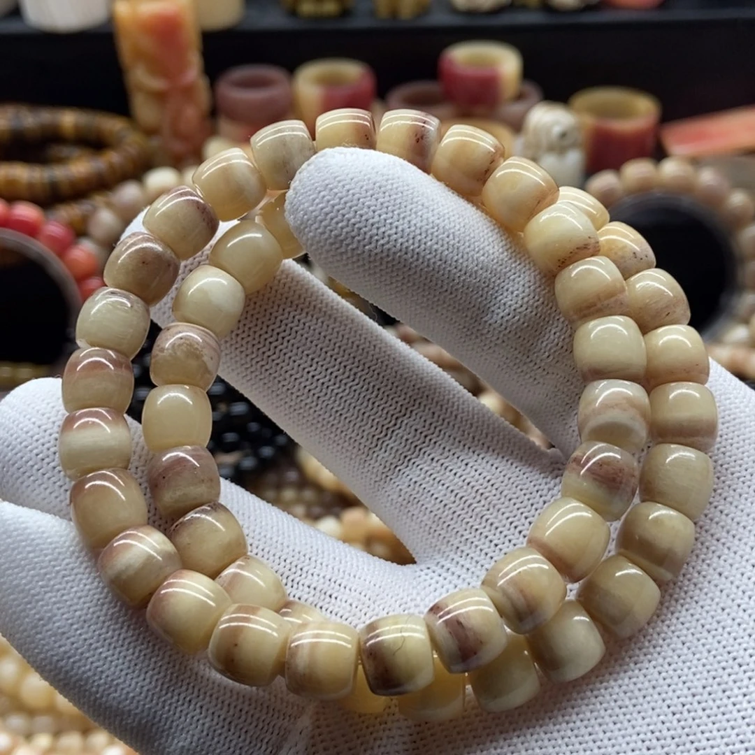 驼骨手串/手链9毫米驼骨三花直切微瑕
