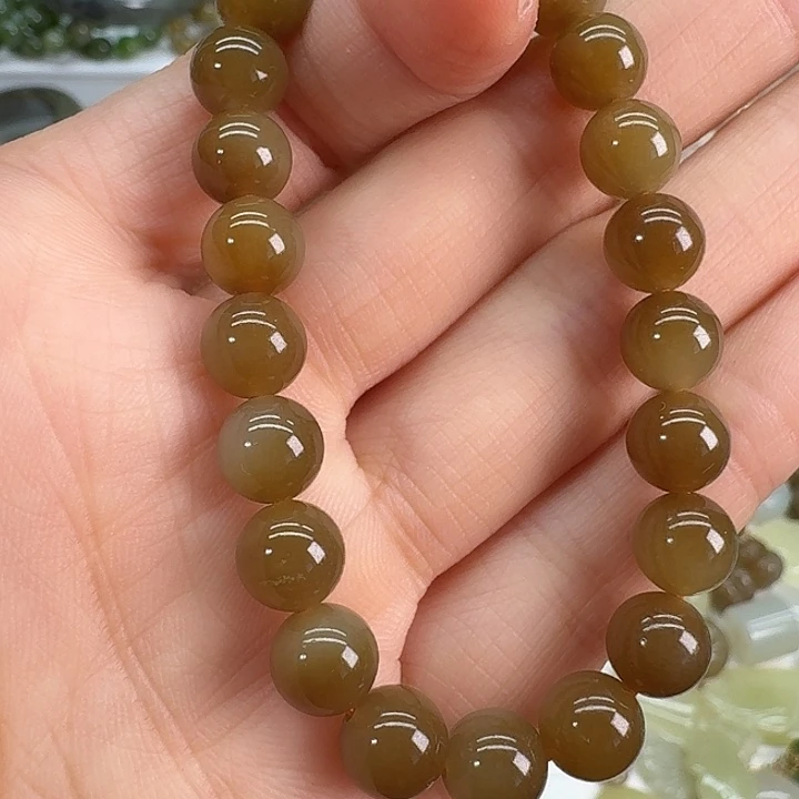 和***善和田玉（糖玉）未镶嵌手链拍2