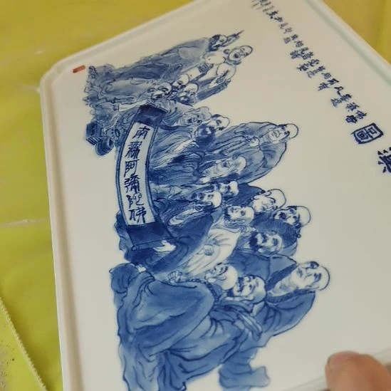 冰***泉陶景德镇釉下彩手绘釉下彩