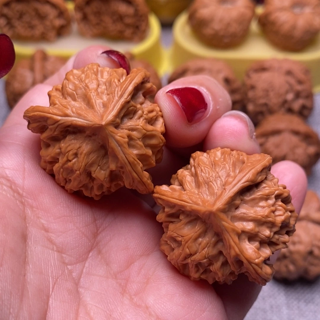 文玩核桃把件毕业三棱36尺全品
