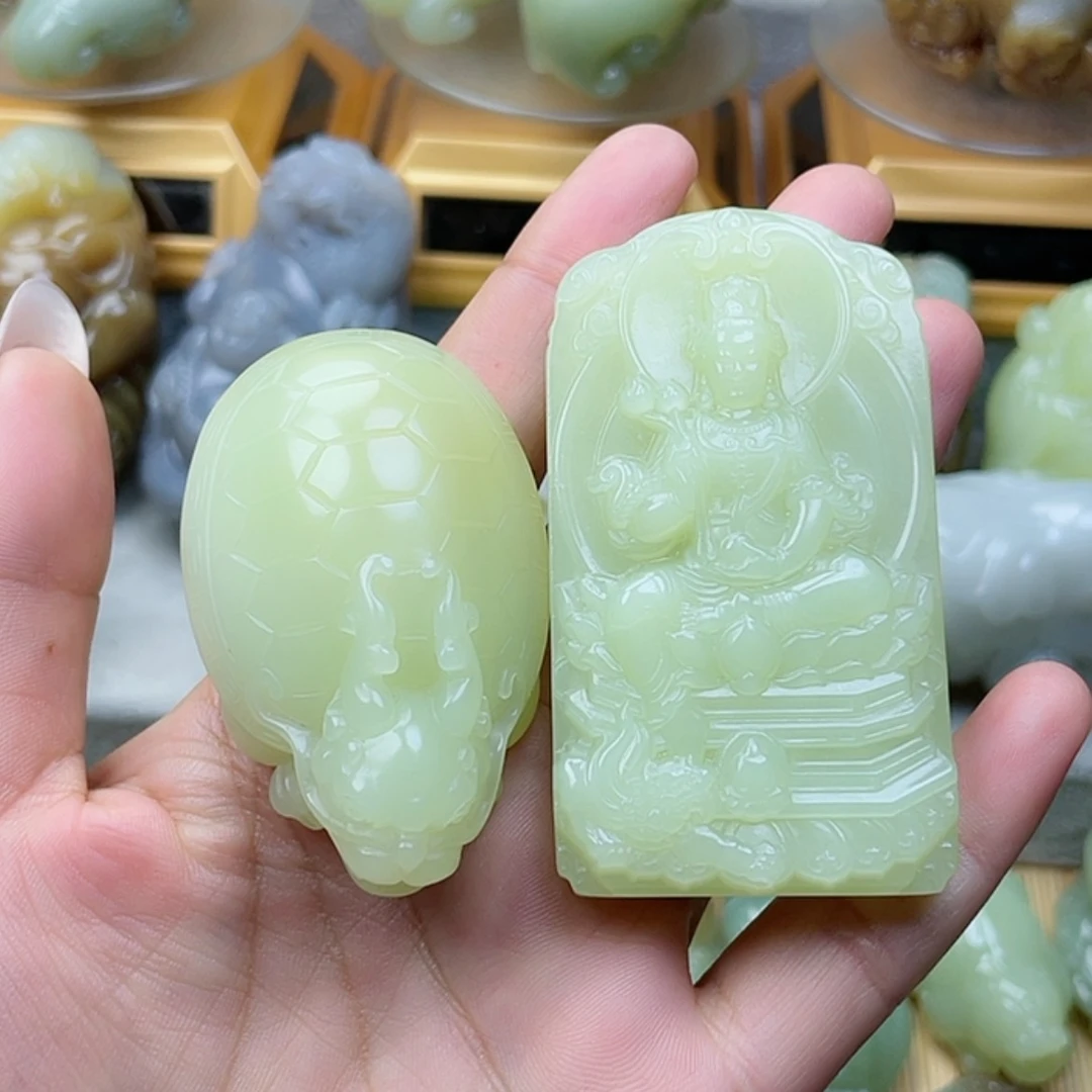 【闪购商品】未镶嵌和田玉挂件摄***容